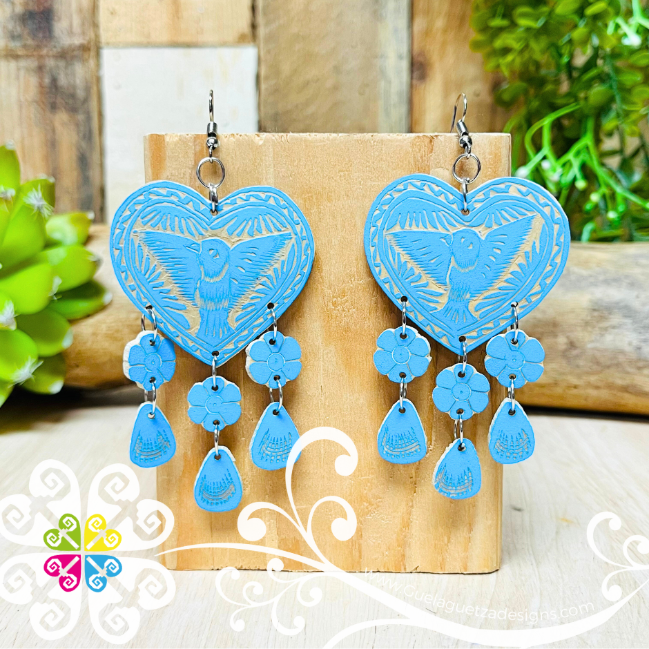 Jicara Heart Artisan Earrings - Earrings