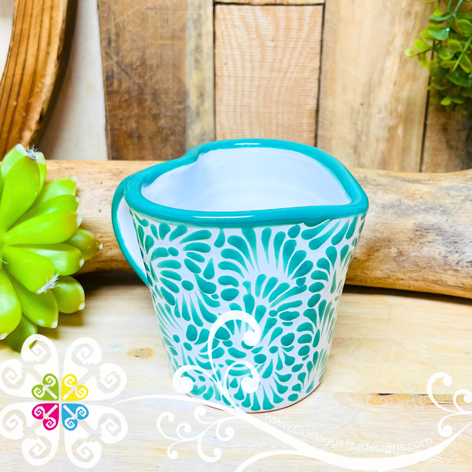 Small Mint Corazon Talavera Mug - Talavera Home