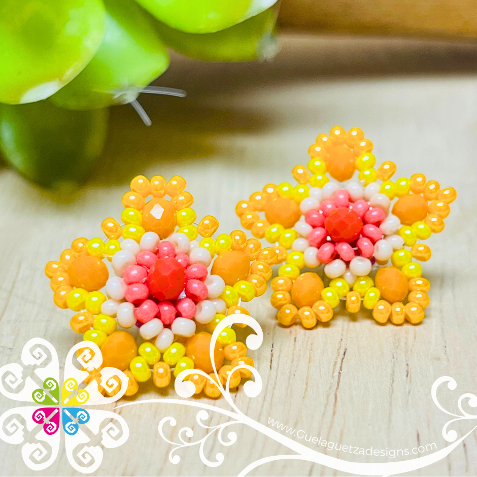 Beaded Estrella Studs