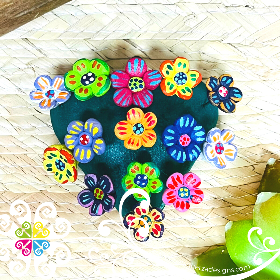 Mini Flower Garden Design Heart - Corazon de la Vida - Barro Cocido