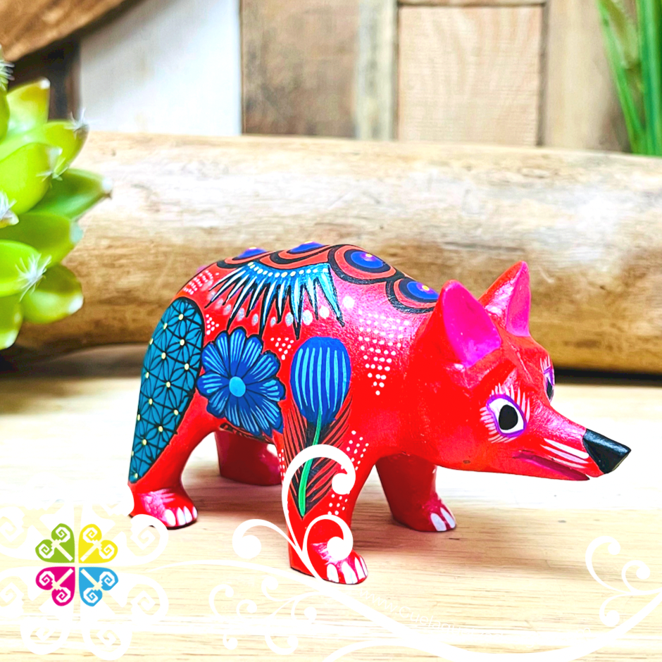 Small Bear Alebrije- Handcarve Wood Decoration Figure