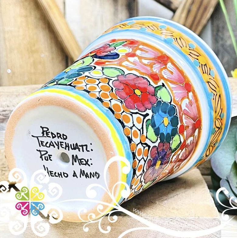 Medium Talavera Pot - Maceta - Talavera Home Decor