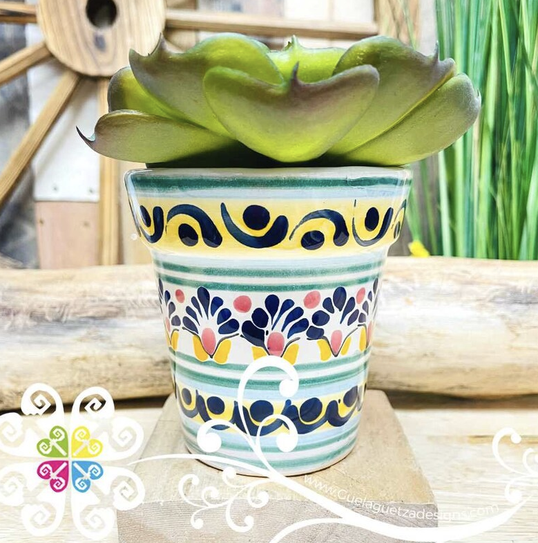 Medium Talavera Pot - Maceta - Talavera Home Decor