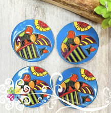 Round Set of 4 Coasters - Mexican Coaster Tile