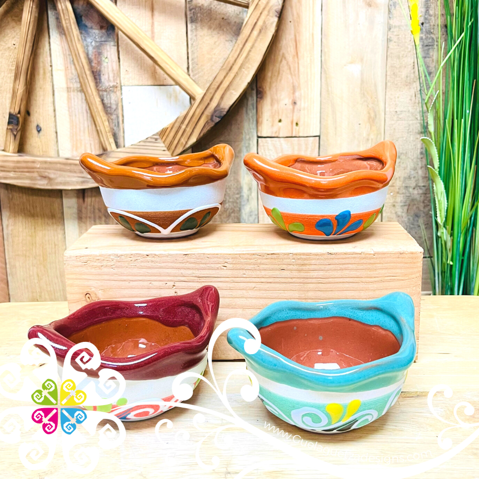 Set of 4 Extra Small Cazuelita Clay Bowl