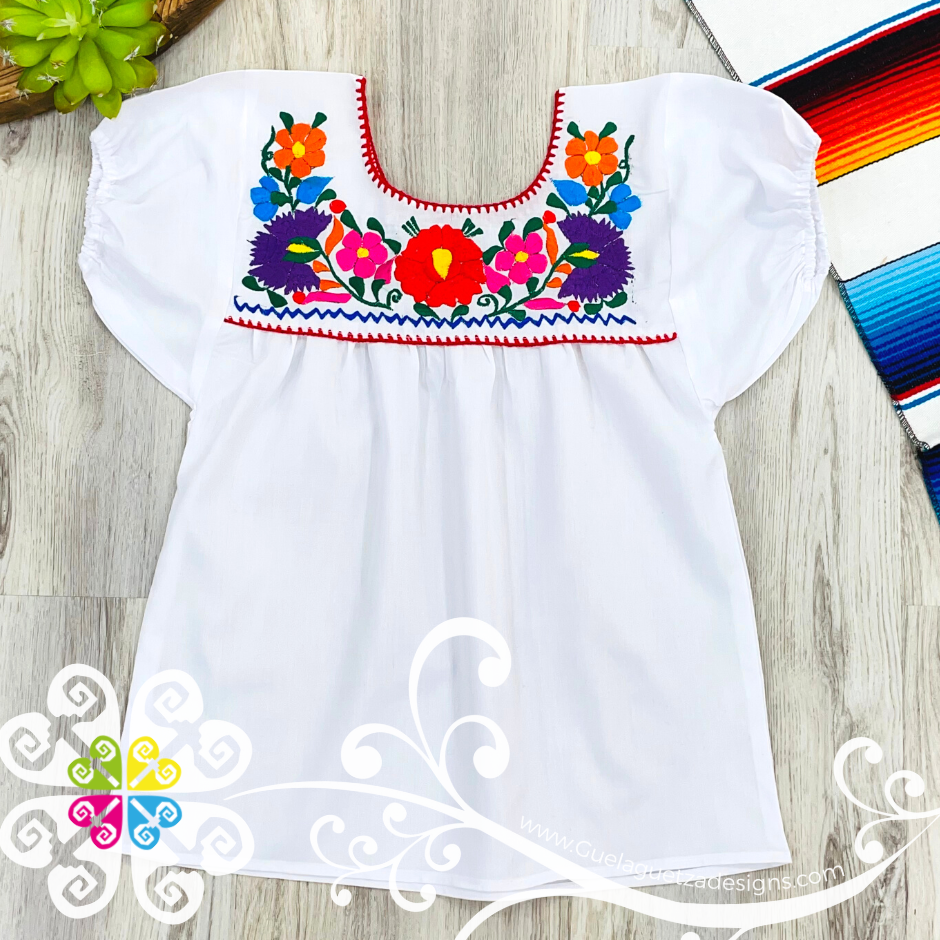 Orange Primavera Girl Set - Mexican Children Outfit