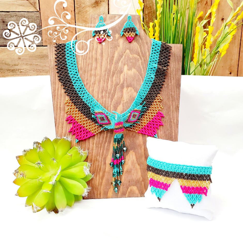 Hummingbird Set - Beaded Jewelry Set