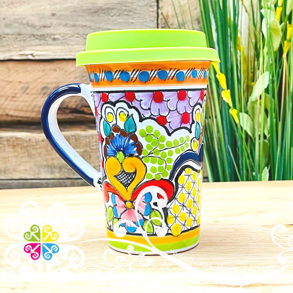 Floral Bouquet - Talavera Mug – Guelaguetza Designs