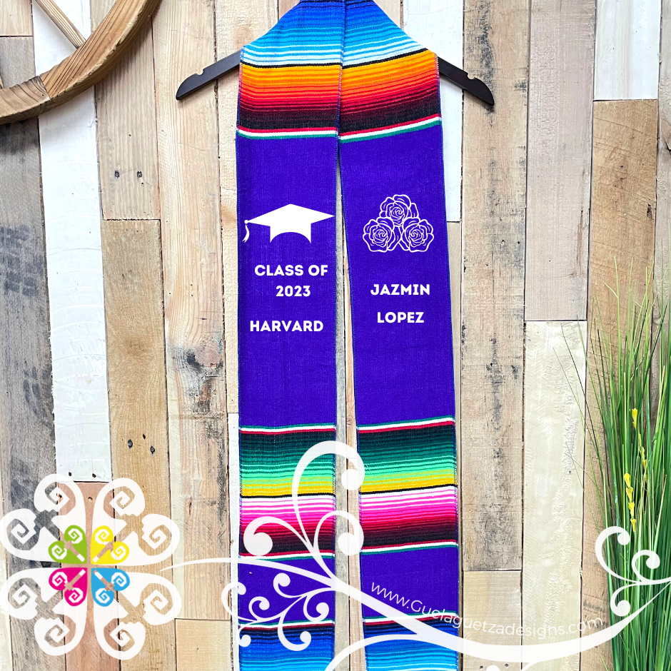 Personalized Sarape Graduation Stole