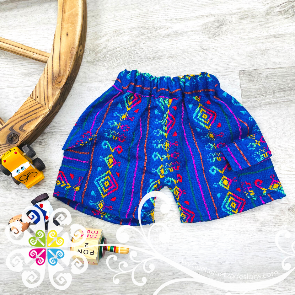 Blue Juanito Short and Tee Set - Mexican Boy Outfit