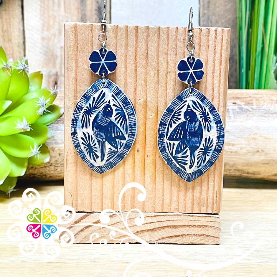 Jicara Oval Artisan Earrings - Earrings