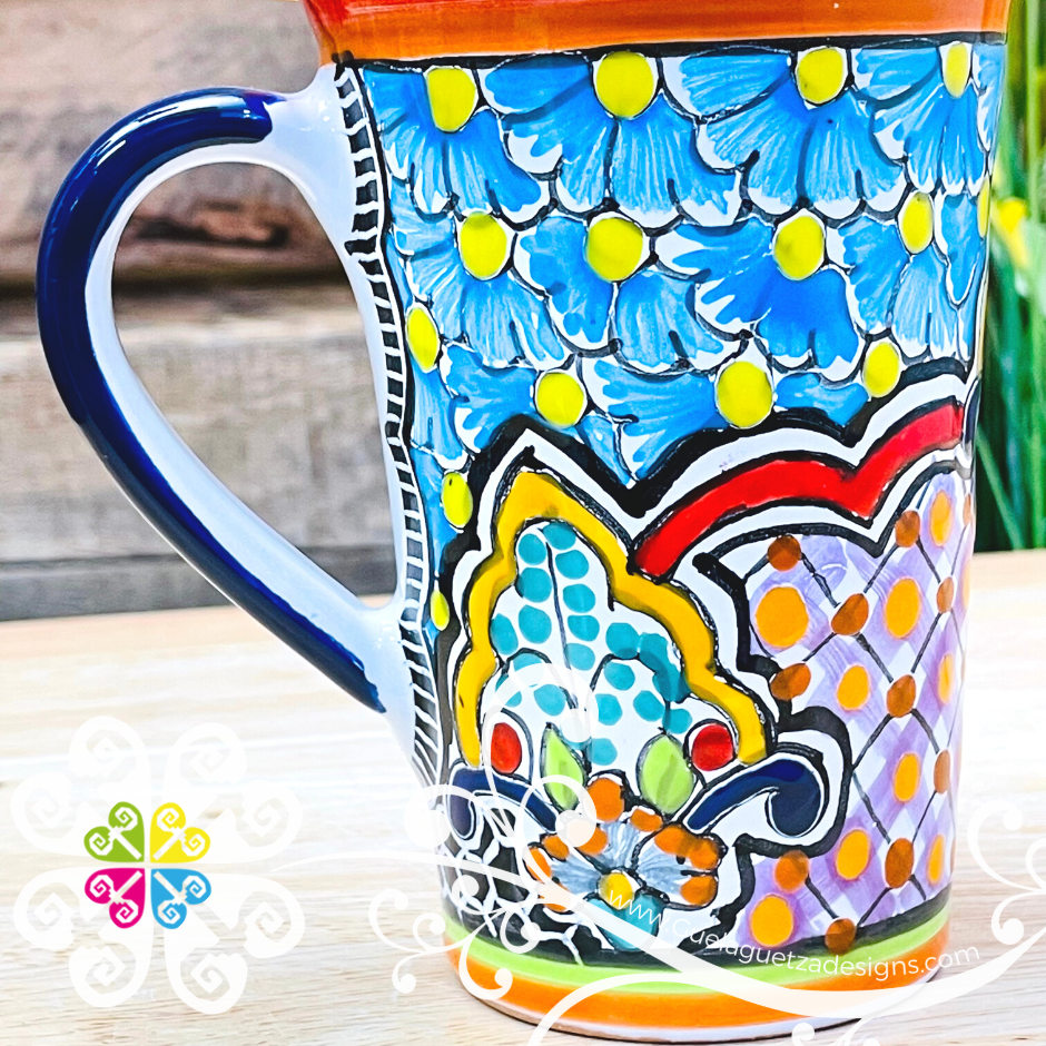 Floral Bouquet - Talavera Mug – Guelaguetza Designs