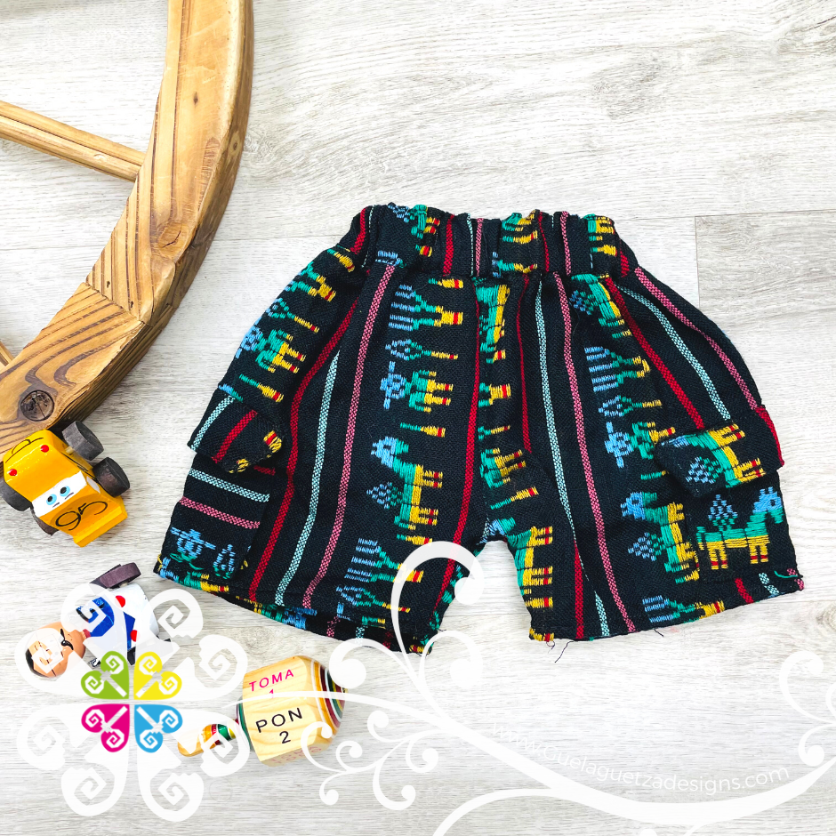 Black Juanito Short and Tee Set - Mexican Boy Outfit