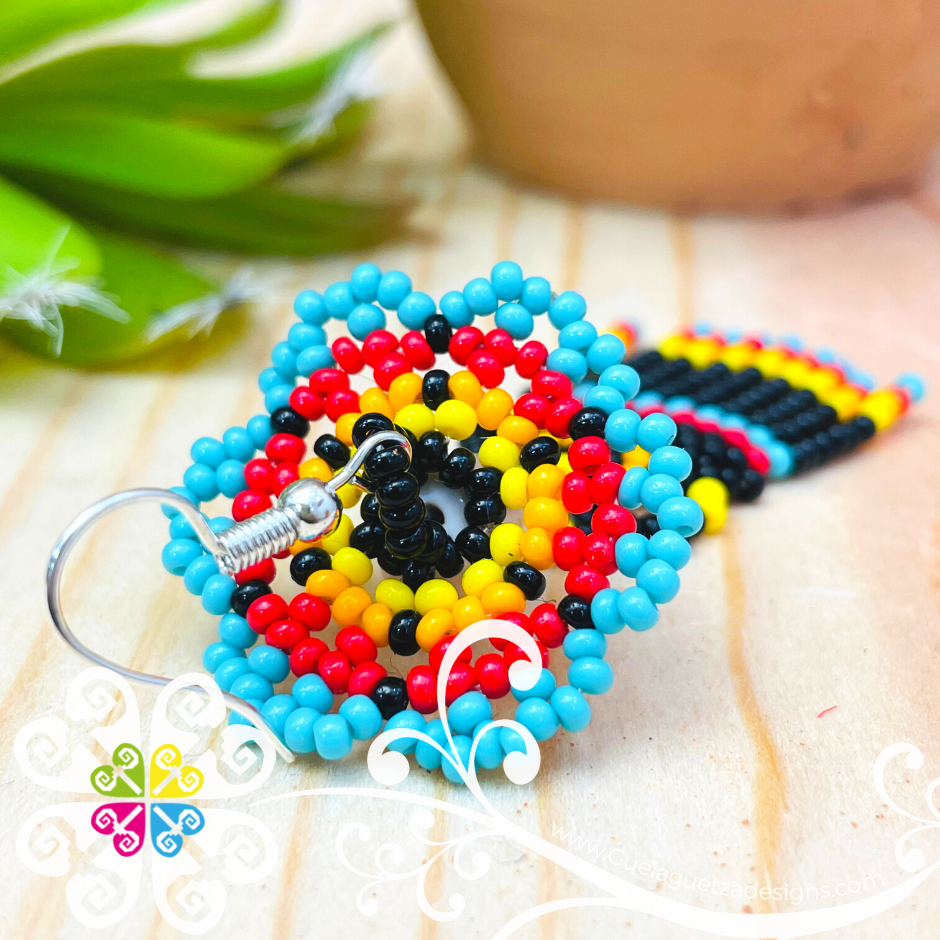 Beaded Dancing Catrina Earrings