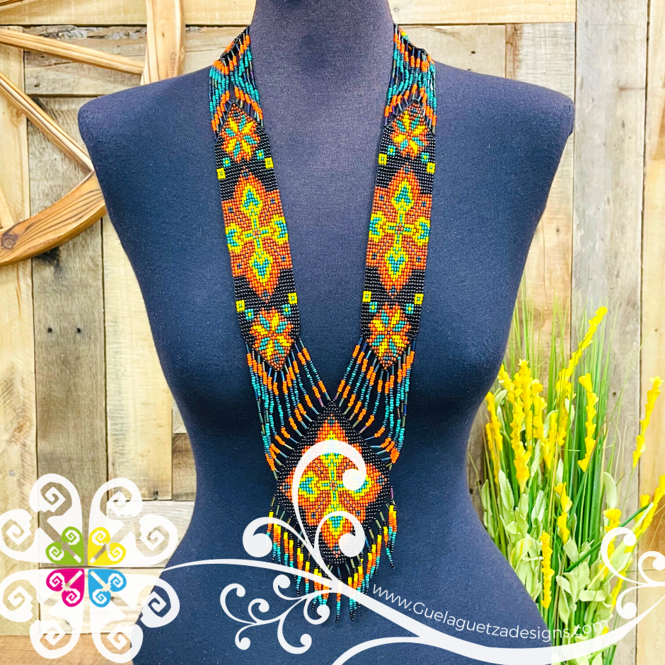 Long Mariana Beaded Necklace