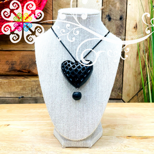 Honeycomb - Black Clay Jewelry