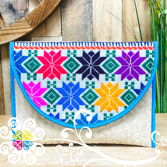 Medium Embroidered Cartera Senilla - Palm Wallet