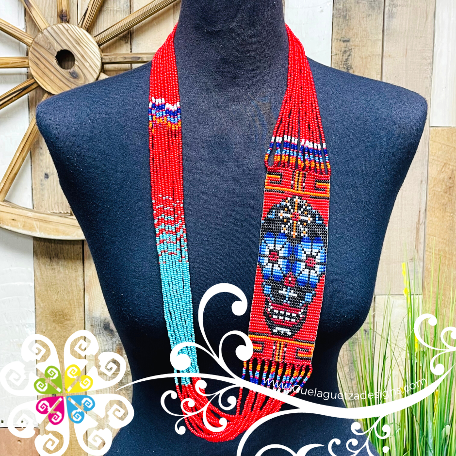 Calaverita Beaded Necklace - Day of the Dead Necklace