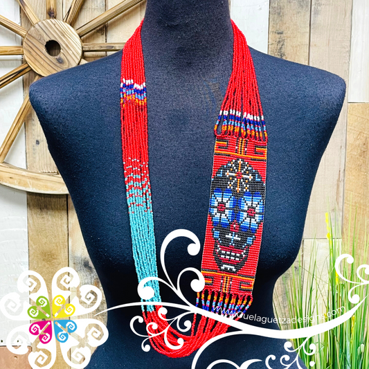 Calaverita Beaded Necklace - Day of the Dead Necklace