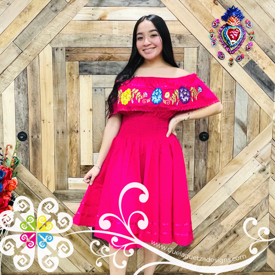 Tehuana Campesino Dress - Women Mexican Dress