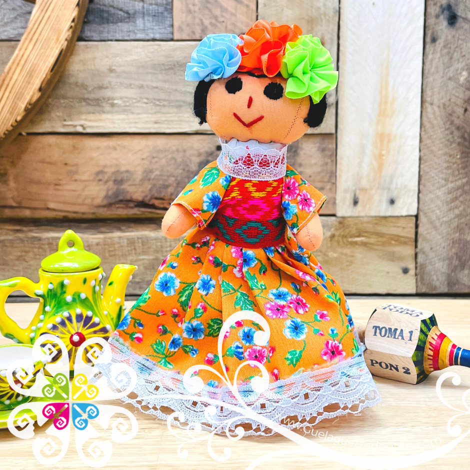 Mini Mexican Frida Doll - Sencilla