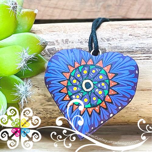 Large Heart Pendant - Dije Corazon Pintado