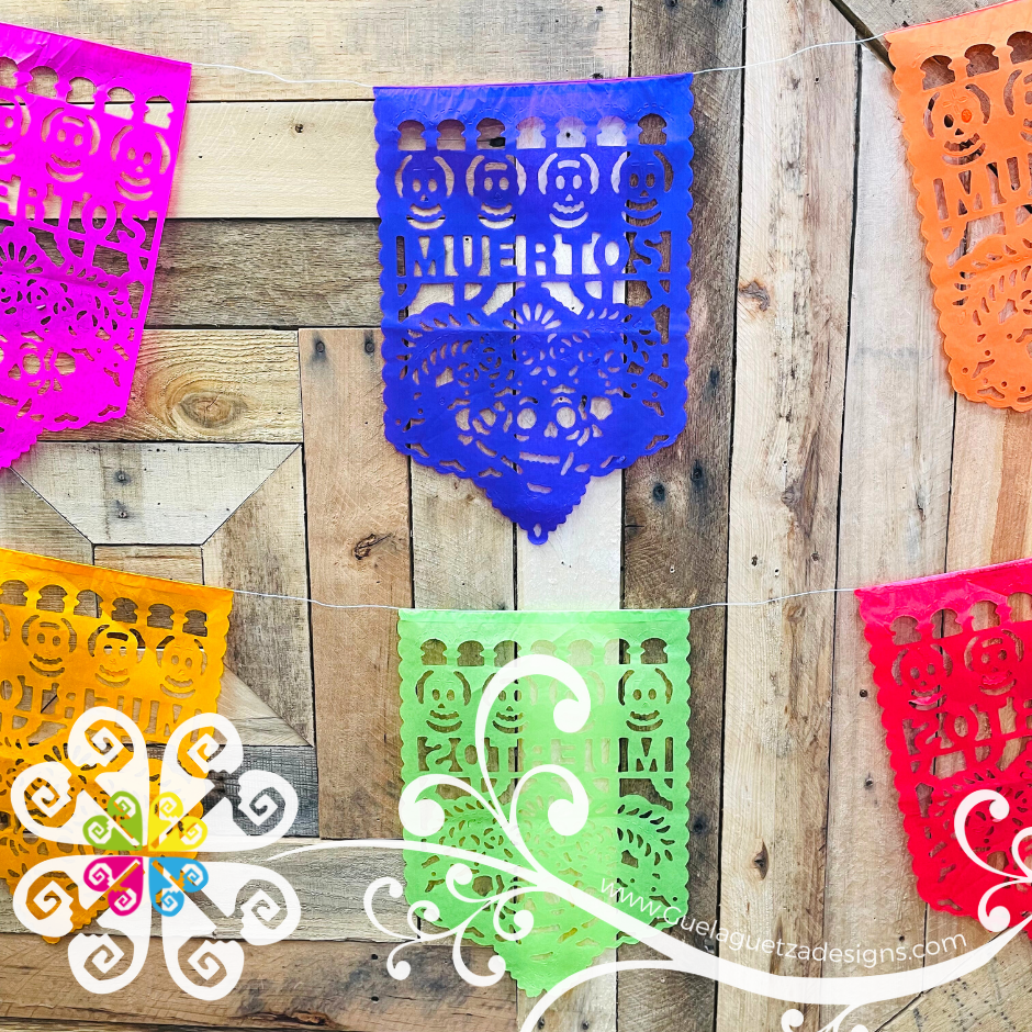 Large Catrina Head Design- Papel Picado Banner