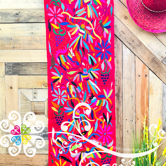 Large Colors Otomi Table Runner - Camino de Tenango