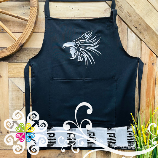 Eagle Warrior Men Embroider Apron - Mandil Loteria