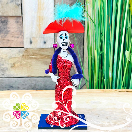 Red Little Clay Catrina - Catrina Brillantina