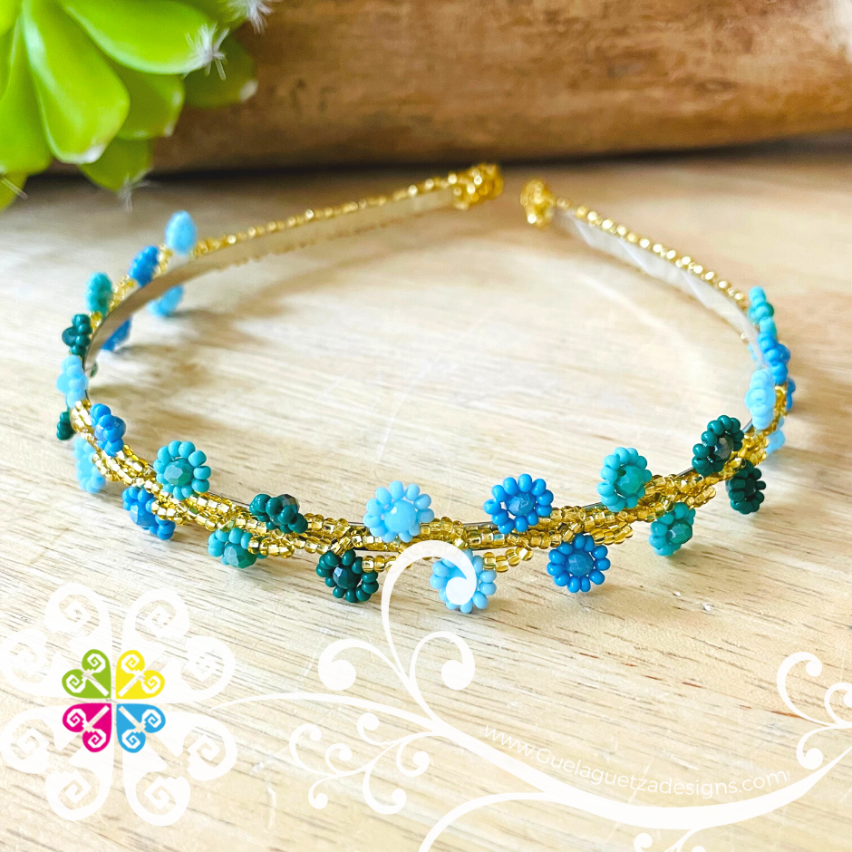 Beaded Daisy Headband