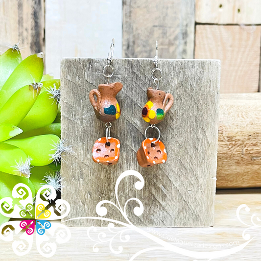 Jarra with Anafre - Cocinita Clay Earrings