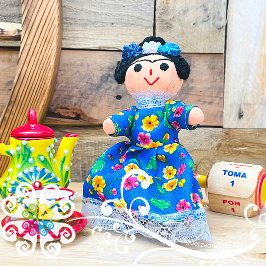 Extra Mini Mexican Frida Doll - Sencilla