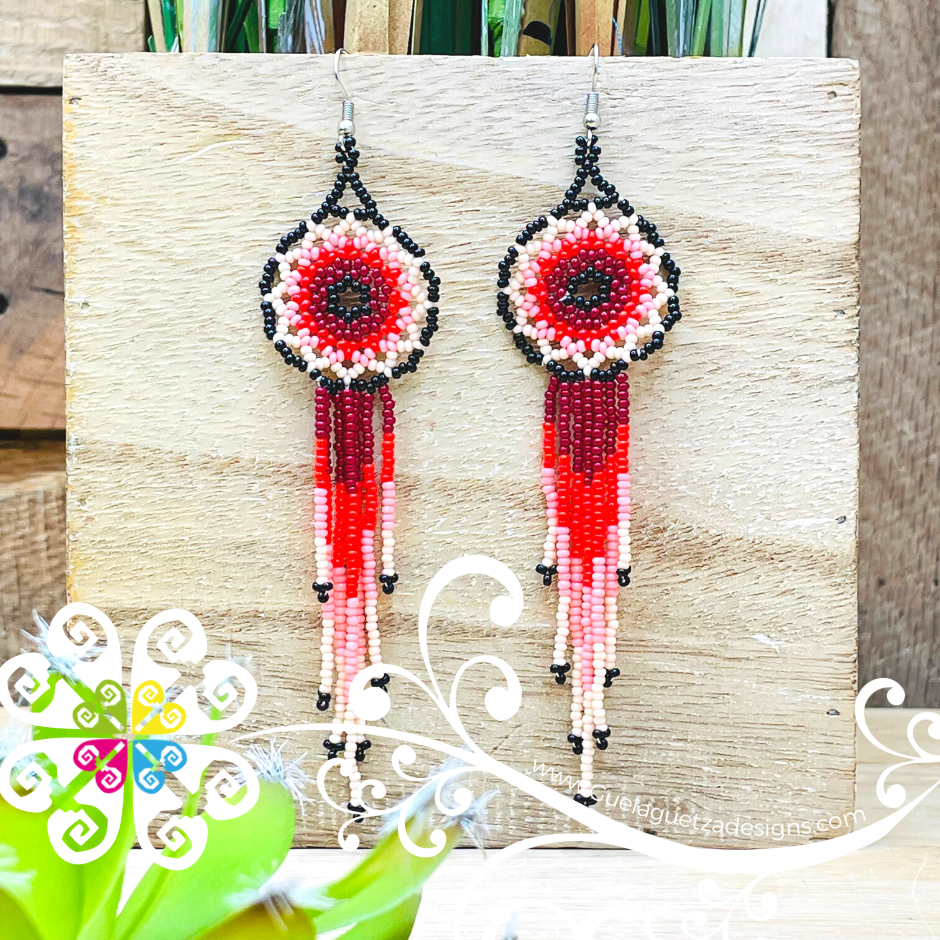 Dream Catcher Beaded Earrings