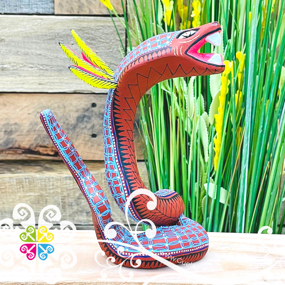 Cobra Alebrije- Handcarve Wood Decoration Figure