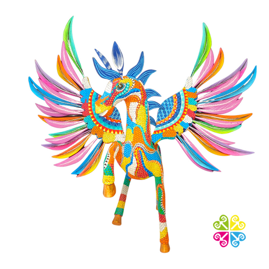 Large Pegasus Alebrije- Handcarve Wood Decoration Figure