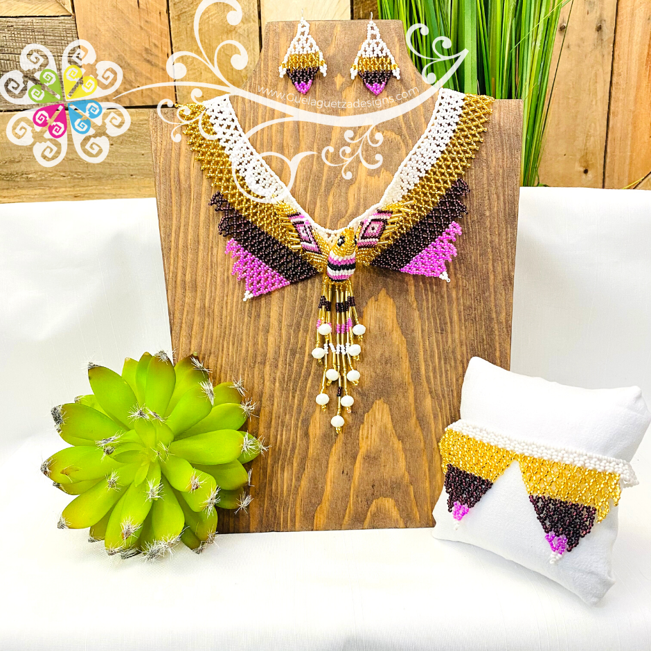 Hummingbird Set - Beaded Jewelry Set