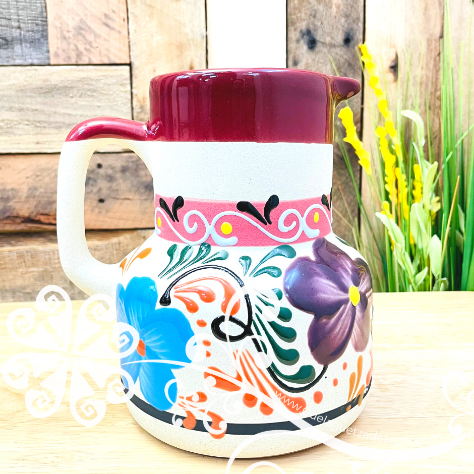 Clay Pitcher Set - 6 Cups – Guelaguetza Designs