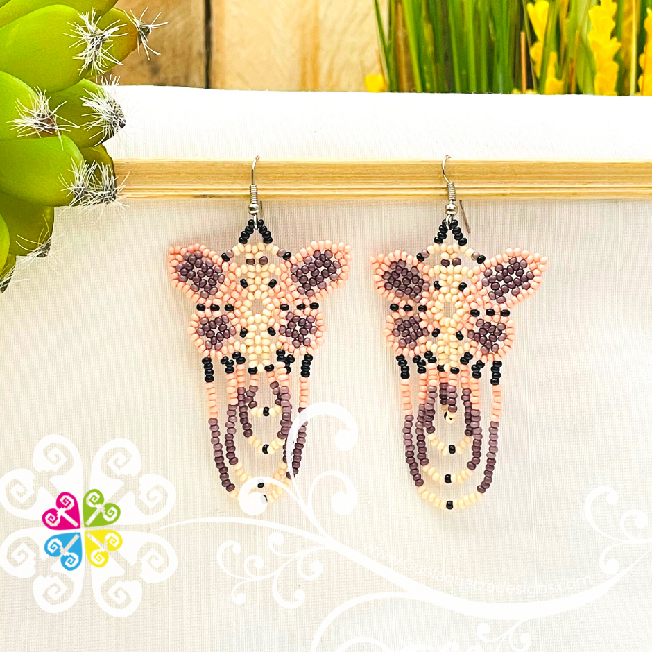 Beaded Butterfly Earrings