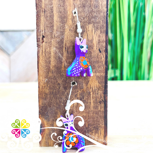 Cat Alebrije - Artisan Earrings