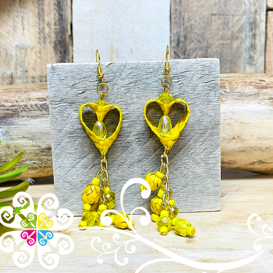 Crystal Heart - Palm Earrings