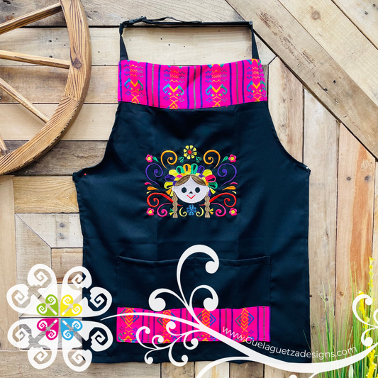 Otomi Doll Embroider Apron - Mandil