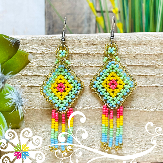 Diamante Earrings - Beaded Earrings