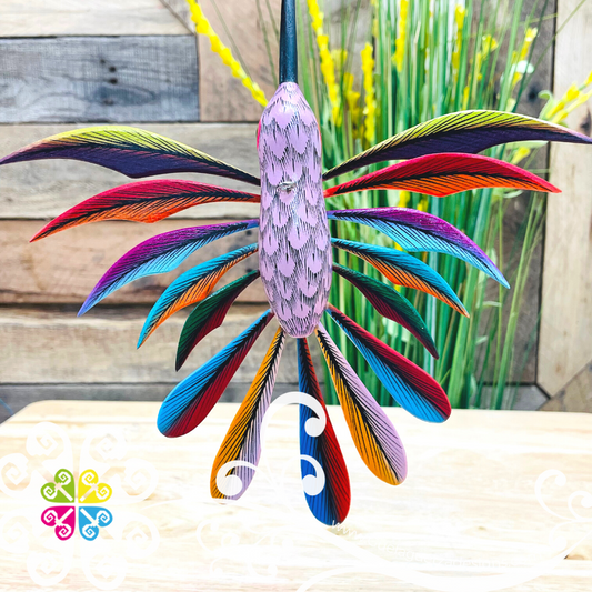 Large Hummingbird Alebrije- Handcarve Wood Decoration Figure