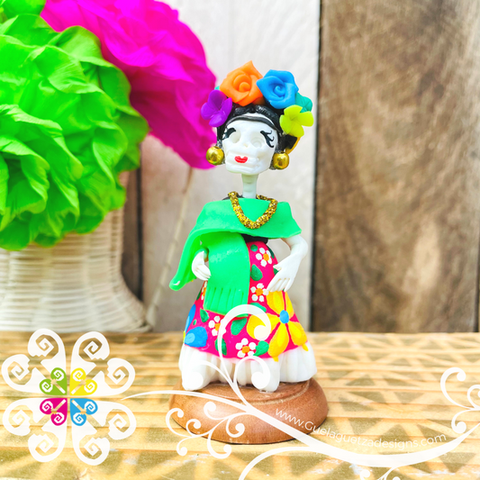 Frida Little Doll Figurine - Fondant Doll