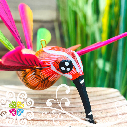 Small Hummingbird Alebrije- Handcarve Wood Decoration Figure