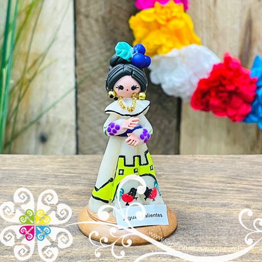 1- Aguascalientes Little Doll Figurine - Fondant Doll