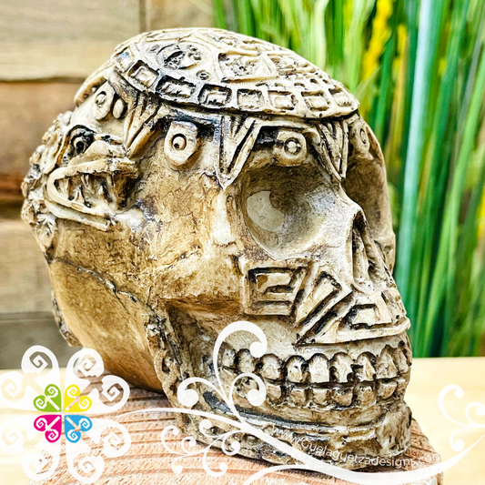 Small Azteca - Artisan Day of Dead Resin Head