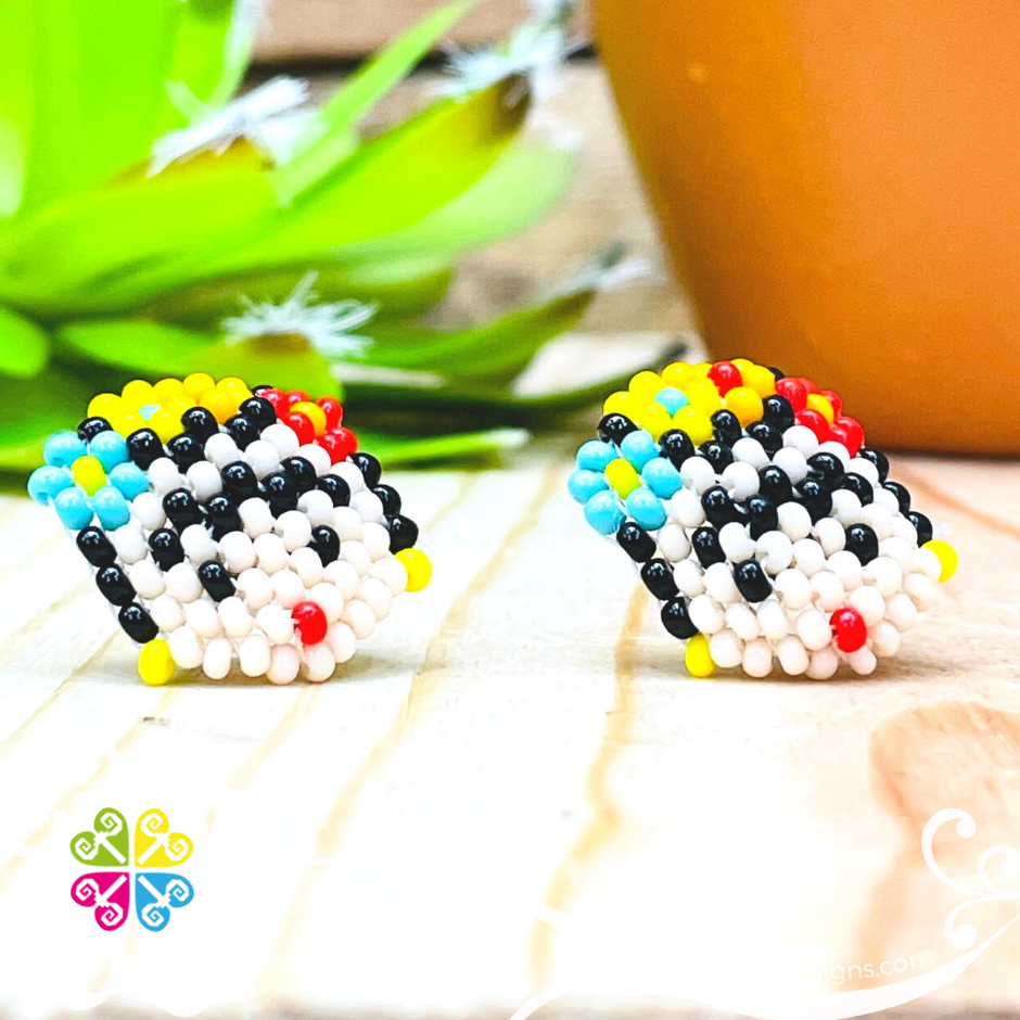 Frida Studs Beaded Earrings