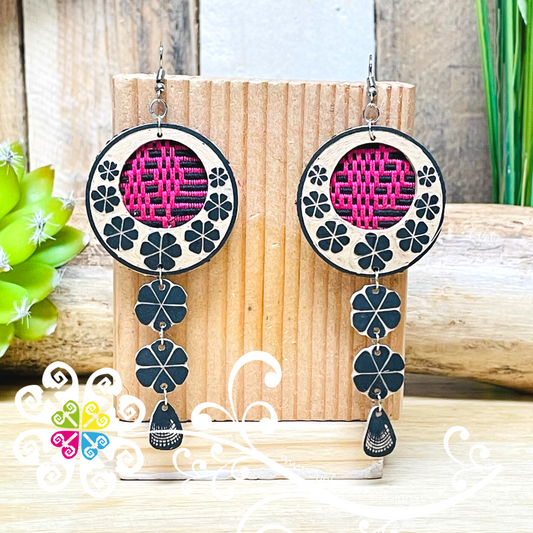 Jicara Flower Artisan Earrings - Earrings